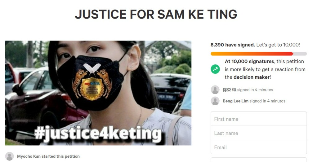 Justice for sam ke ting