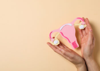 Women's health and women's healthcare concept with uterus
