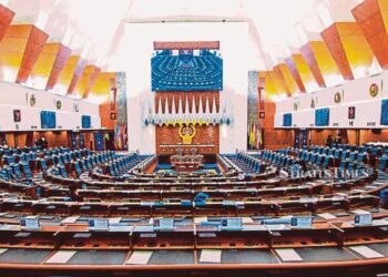 KUALA LUMPUR 17 JULAI 2018. (FILE PIX) Dewan Rakyat di Bangunan Parlimen. NSTP/ASYRAF HAMZAH