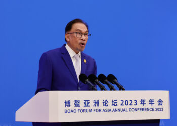 HAINAN (China), 30 Mac -- Perdana Menteri Datuk Seri Anwar Ibrahim menyampaikan ucapan pada Forum Boao bagi Persidangan Tahunan Asia (BFA 2023) hari ini.

--fotoBERNAMA (2023) HAK CIPTA TERPELIHARA

HAINAN (China), March 30 -- Prime Minister Datuk Seri Anwar Ibrahim delivering his speech at the Boao Forum for Asia Annual Conference 2023 (BFA 2023), today.

--fotoBERNAMA (2023) COPYRIGHT RESERVED