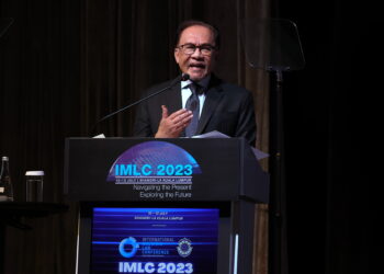KUALA LUMPUR, 10 Julai -- Perdana Menteri Datuk Seri Anwar Ibrahim ketika berucap pada Persidangan Undang-undang Malaysia Antarabangsa 2023 hari ini.

--fotoBERNAMA (2023) HAK CIPTA TERPELIHARA