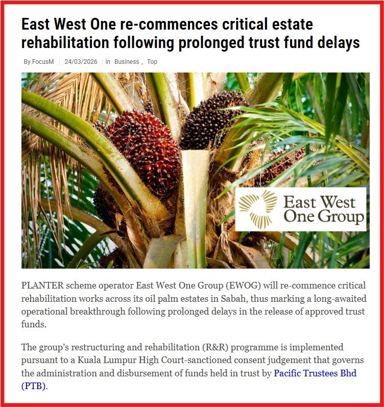 KL High Court compels trustee to release RM6.8m for East West One’s ...