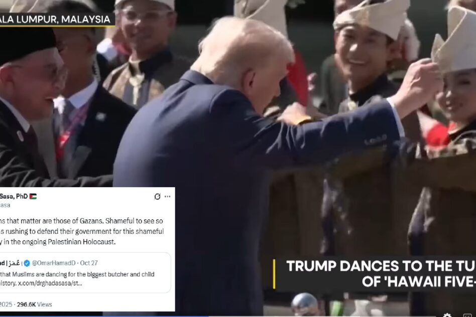 PMX denounced for dancing with “butcher” Trump; Malaysians rebut “ignorant” Palestinian academic