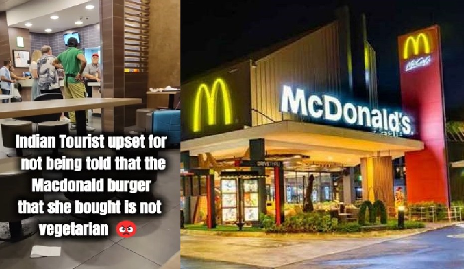 After ZUS Coffee, irate Indian tourist throws tantrum at Singapore’s McD’s for serving non-vege burger