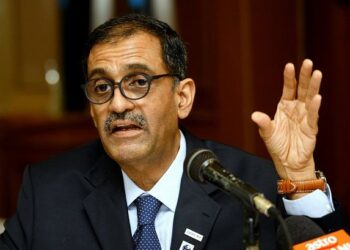 President of Transparency International Malaysia Dr. Muhammad Mohan speaks at the  Corruption Perceptions Index  2022  event at Royal Selangor Club in Kuala Lumpur.
(31/1/2023). AZHAR MAHFOF/The Star