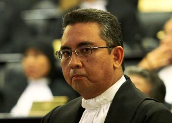 New High Court judge Mohd Nazlan Mohd Ghazali at the elevation of judges at Palace of Juctice in Putrajaya.
 MOHD SAHAR MISNI/The Star