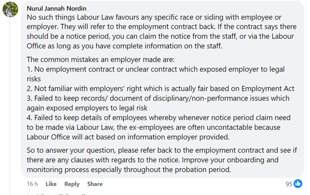 Netizen wonders whether labour laws favours a particular race, gets ...