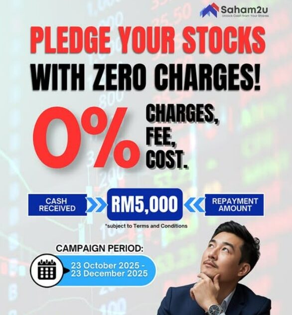 Saham2u unveils #ZeroChargesZeroWorries campaign; simply pledge your shares at no cost!