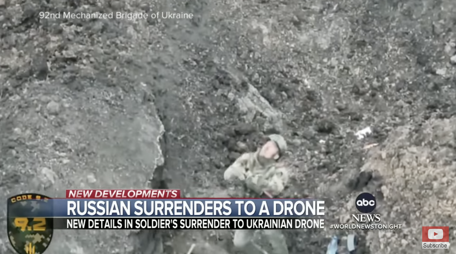 Russian Soldier Surrenders On Battlefield In Face Of Ukrainian Drone 3233