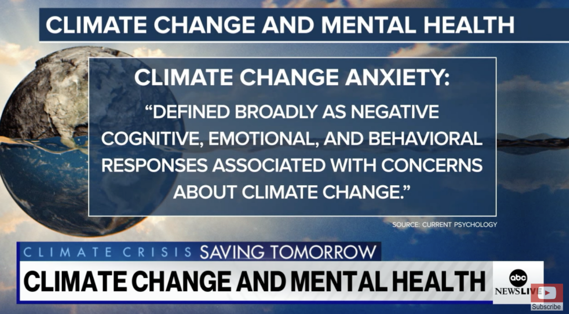 The effect of climate change on mental health