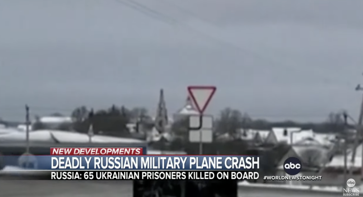 Russia Says Ukraine Shot Down Plane Carrying Ukrainian Prisoners Of War