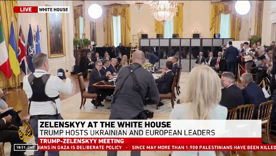 Ukraine peace talks: Trump sits down with European leaders at the White ...