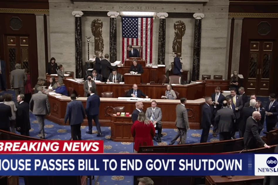Houses passes bill to end the government shutdown