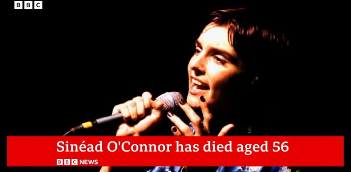 Irish Singer Sin Ad O Connor Dies Aged 56   Sinead OConnor 1140x561 