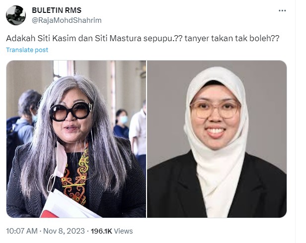 Netizens poke fun at Siti Mastura’s flawed logic connecting DAP members ...